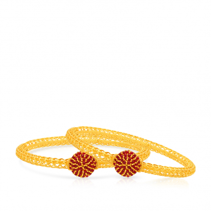 Amira Gold — Gold Bangle Set
