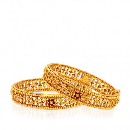 Amira Gold — Gold Bangle Set