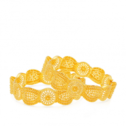 Amira Gold — Gold Bangle Set