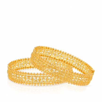 Amira Gold — Gold Bangle Set
