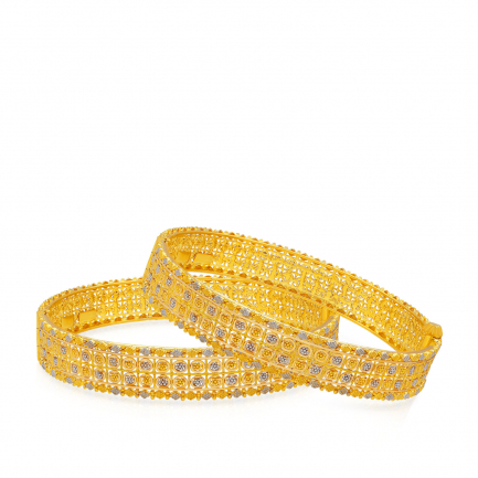 Amira Gold — Gold Bangle Set