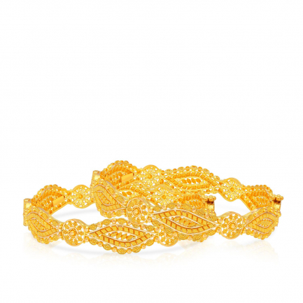 Amira Gold — Gold Bangle Set