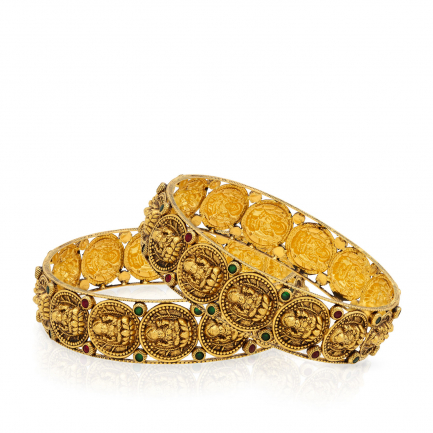 Amira Gold — Gold Bangle Set