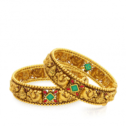 Amira Gold — Gold Bangle Set