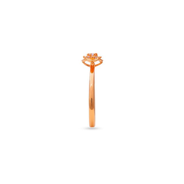 Amira Gold Intricate Floral Diamond Ring