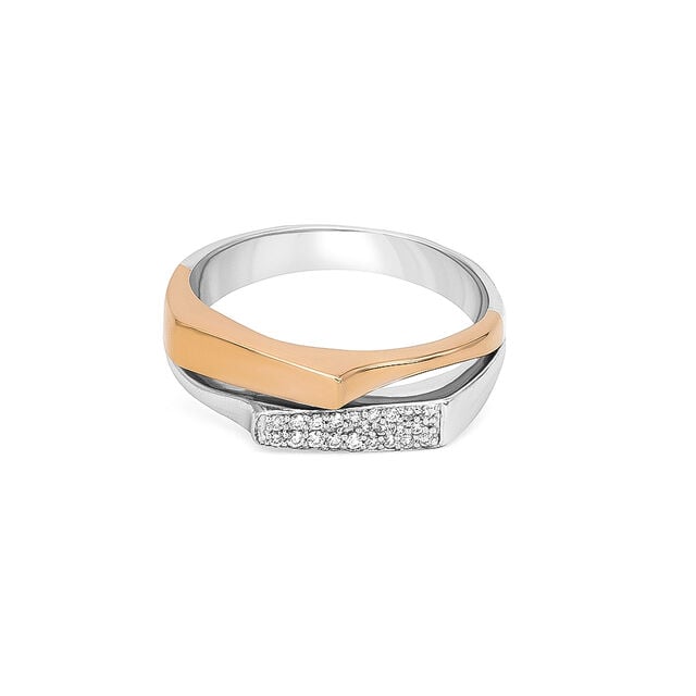 Amira Gold Tanishq 18KT Diamond Finger Ring