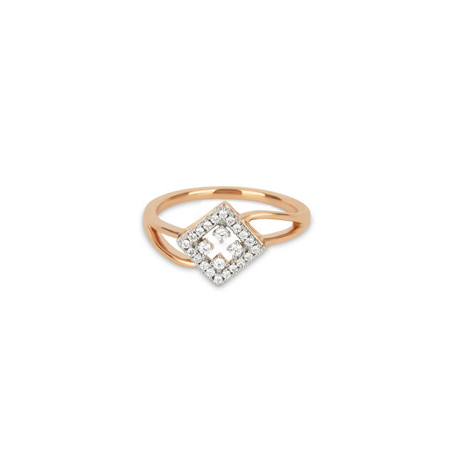 Amira Gold Tanishq 18KT Diamond Finger Ring for Women