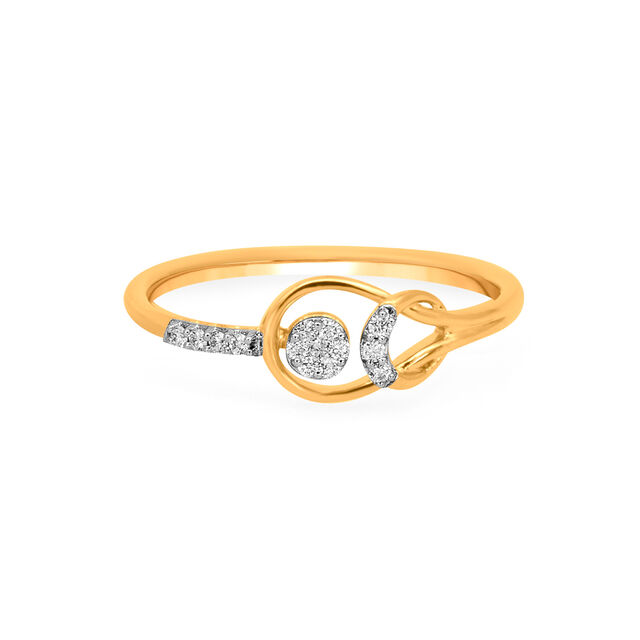 Amira Gold Tanishq 18KT Diamond Finger Ring