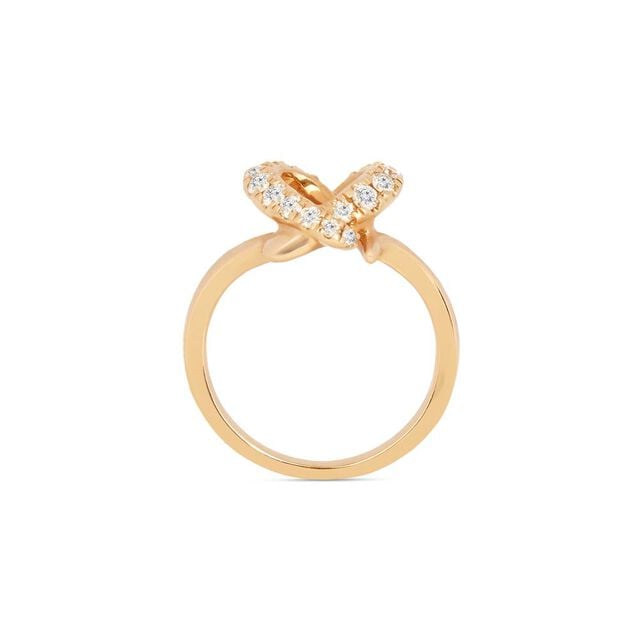 Amira Gold Charming Heart Diamond Ring - Image 2