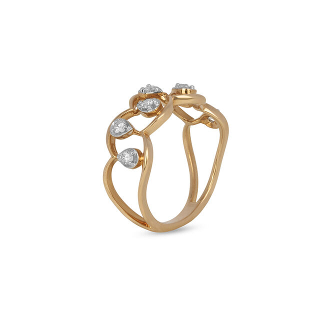 Amira Gold Tanishq 18KT Diamond Finger Ring for Women