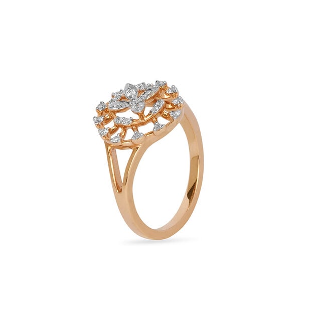 Amira Gold Tanishq 18KT Diamond Finger Ring for Women
