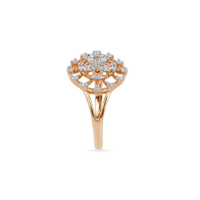Amira Gold Tanishq 18KT Diamond Finger Ring for Women - Image 2