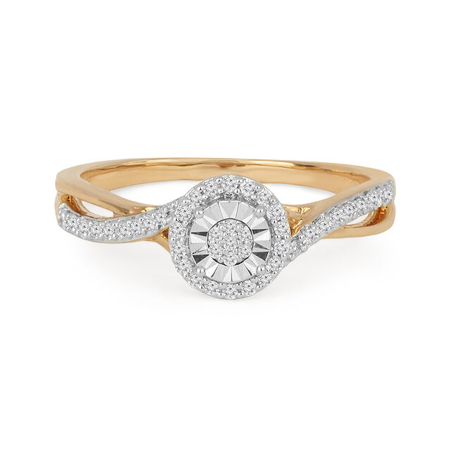 Amira Gold Tanishq 18KT Diamond Finger Ring for Women