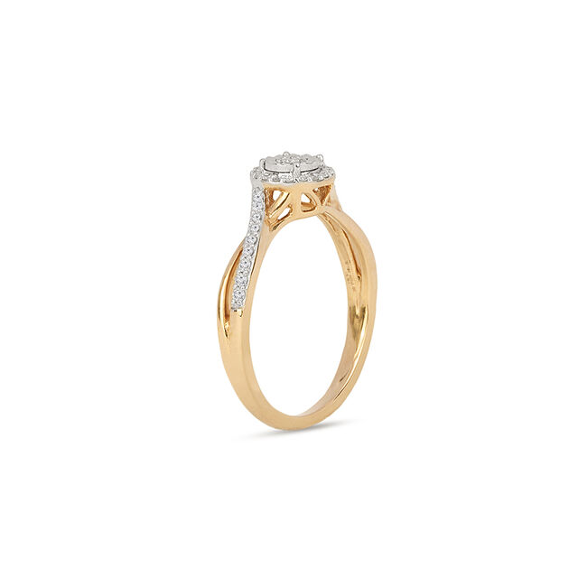 Amira Gold Tanishq 18KT Diamond Finger Ring for Women