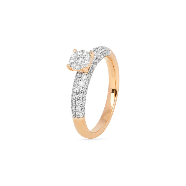 Amira Gold Elegant Diamond Finger Ring