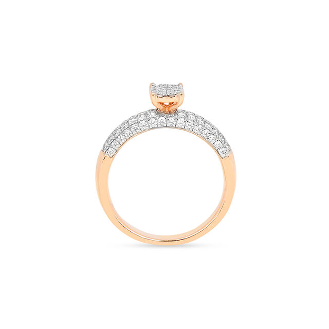 Amira Gold Elegant Diamond Finger Ring - Image 2