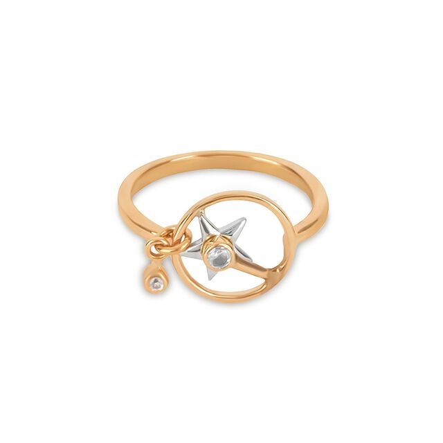 Amira Gold Tanishq 18KT Gold Finger Ring