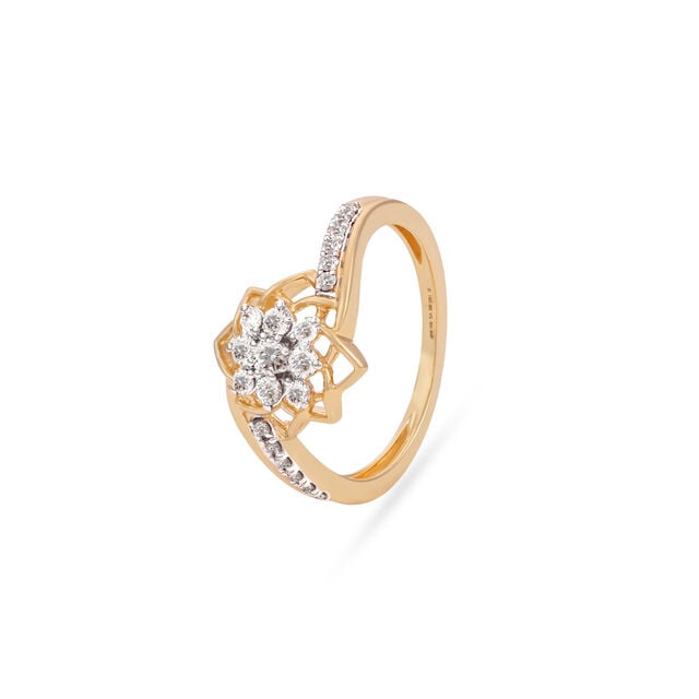 Amira Gold Starlight Diamond Accent Ring - Image 2