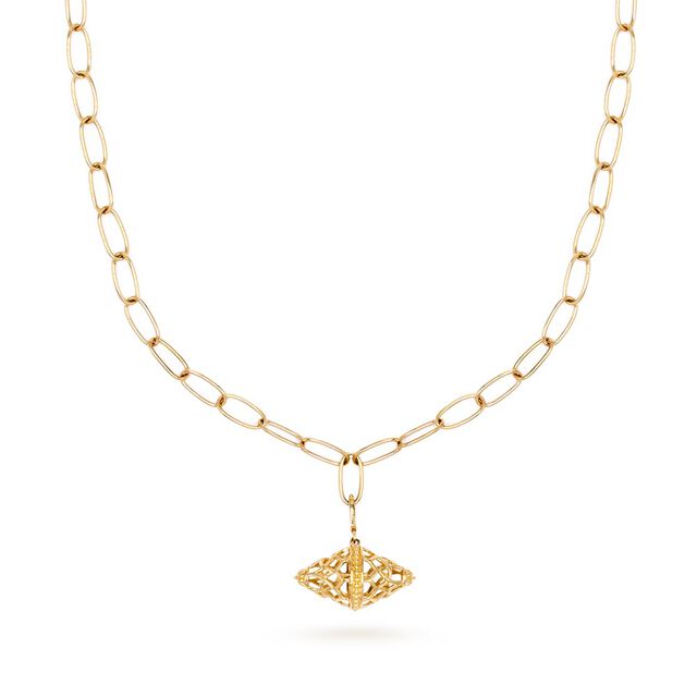 Amira Gold 18K Geometric Star-inspired Pendant