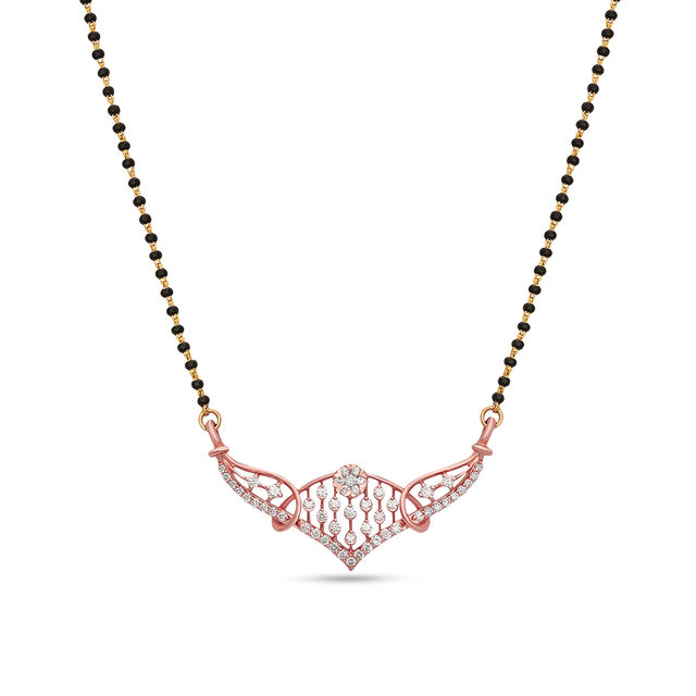 Amira Gold Tanishq 18 Karat Diamond Mangalsutra for Women