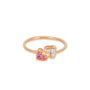 Amira Gold Love Knot Heart Ring