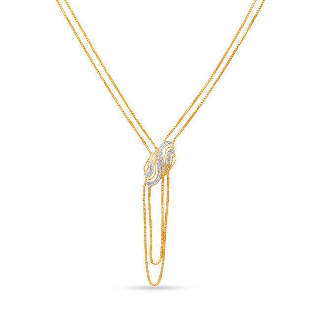 Amira Gold Tanishq 18KT Diamond Necklace for Women - Image 1