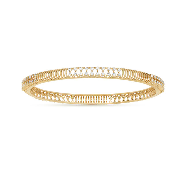 Amira Gold Tanishq 18KT Diamond Bangle for Women - Image 2