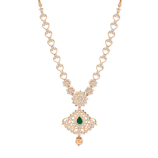 Amira Gold Tanishq 18KT Diamond Necklace for Women