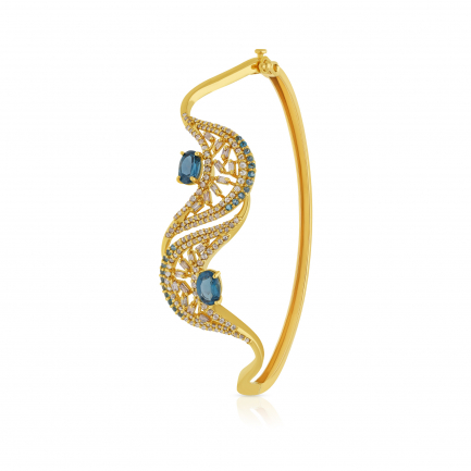 Amira Gold — Uncut Diamond Bangle