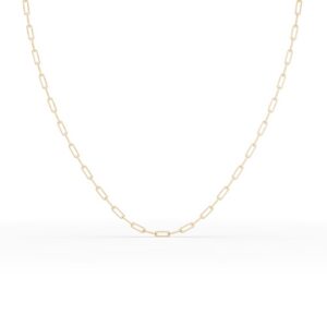 Amira Gold — Petite Paper clip chain necklace