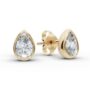 Amira Gold — Bezel Set Studs Earrings