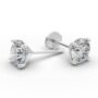 Amira Gold — The Flat Diamond Stud Earrings (Martini Studs)