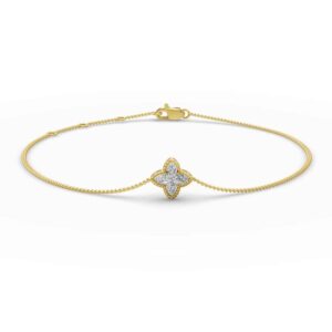 Amira Gold — Fleur de Lumière Diamond Bracelet