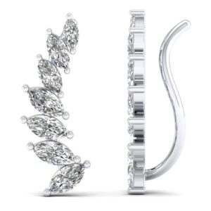Amira Gold — Graduated Marquise Single Climber