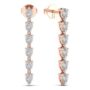 Amira Gold — Long drop diamond Earrings