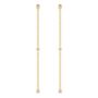 Amira Gold — Long Diamond station Earrings