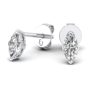 Amira Gold — 0.5CT Marquise Diamond Stud Earrings