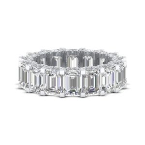 Amira Gold — Micro-Paved Emerald Diamond Eternity Ring 10CT