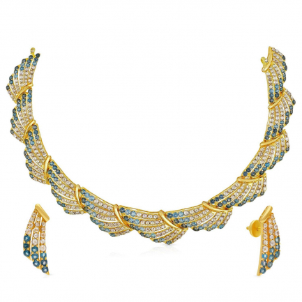 Amira Gold — Uncut Diamond Necklace Set