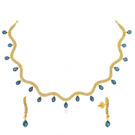 Amira Gold — Uncut Diamond Necklace Set