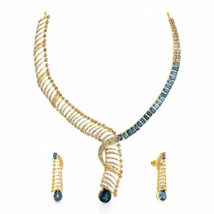 Amira Gold — Uncut Diamond Necklace Set
