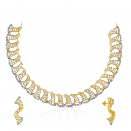 Amira Gold — Uncut Diamond Necklace Set