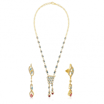 Amira Gold — Uncut Diamond Necklace Set