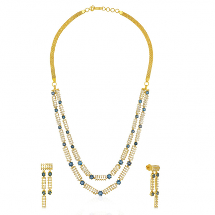 Amira Gold — Uncut Diamond Necklace Set
