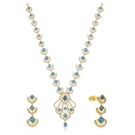 Amira Gold — Uncut Diamond Necklace Set