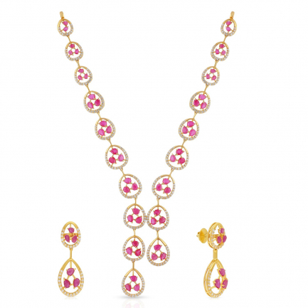 Amira Gold — Gemstone Necklace Set