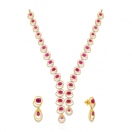 Amira Gold — Gemstone Necklace Set