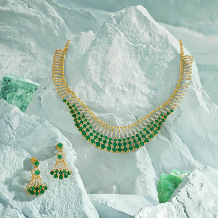 Amira Gold — Gemstone Necklace Set