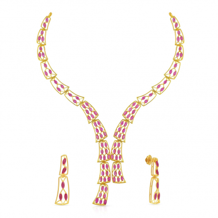 Amira Gold — Gemstone Necklace Set