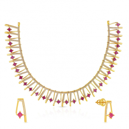 Amira Gold — Gemstone Necklace Set